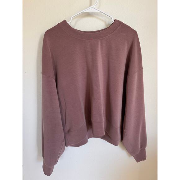 Lululemon Perfectly Oversized Cropped Crew Softstreme Sweatshirt TwilightRose 10 - Picture 3 of 9